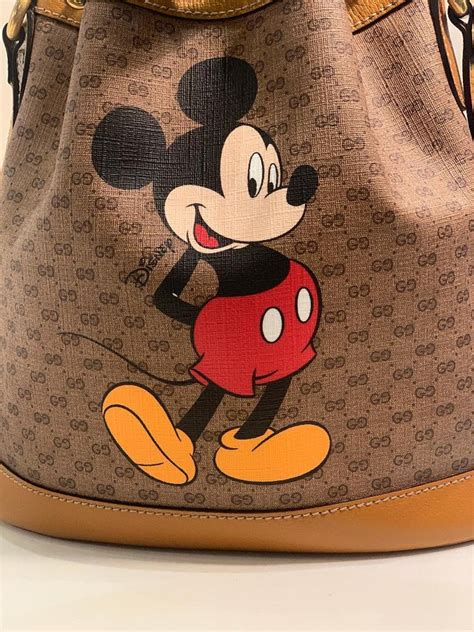 gucci purse mickey|gucci mickey mouse luggage.